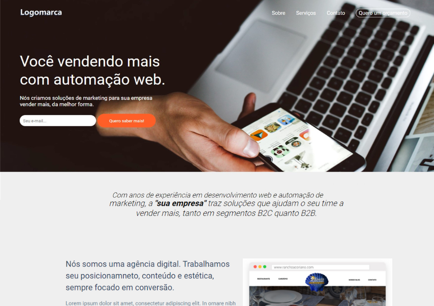 Site de exemplo - sem demonstração